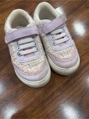Jellypop Lilac Tweed Velcro Sneakers